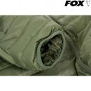 Fox Chunk Olive Quilted Jacket - bélelt kabát