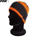 Fox Black / Orange Beanie kötött sapka